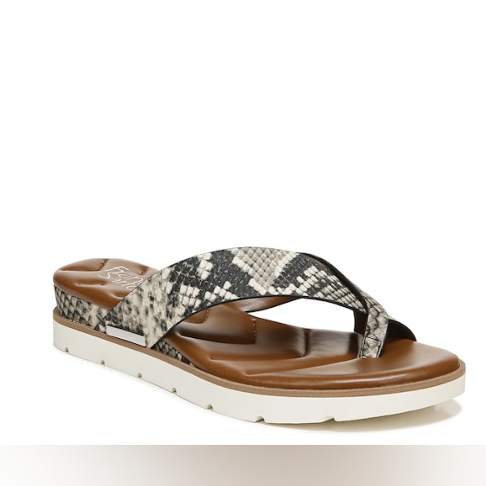 Franco Sarto snakeskin sandals slides size 8